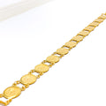 Elegant Draped 22k Gold Coin Bracelet 