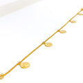 Posh Petite 22k Gold Coin Bracelet 