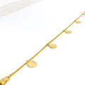 Posh Petite 22k Gold Coin Bracelet 