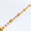 Radiant Sleek 22k Gold Pearl Bracelet