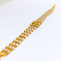 Dazzling Ritzy 22k Gold Pearl Bracelet