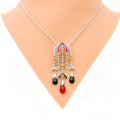 diamond-dangling-diamond-pendant-set-w-multi-color-tourmaline
