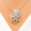 diamond-evergreen-leaf-diamond-pendant-set