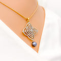 diamond-decorative-triple-layered-floral-diamond-pendant-set