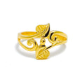 Jali Lush Leaf Ring