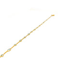 Dainty Marquise 22K Gold CZ Anklet