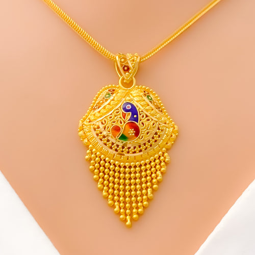 22k-gold-vibrant-peacock-w-dangling-drop-pendant
