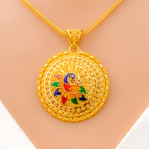 22k-gold-majestic-meenakari-tasteful-pendant