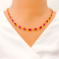 22k-gold-Charming Chic Everyday Ruby Necklace