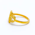 Gorgeous Asymmetrical 22K Gold Ring 