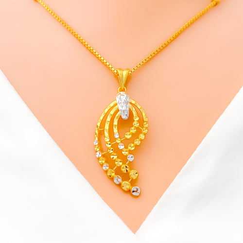 22k-gold-charming-three-tiered-drop-necklace-set