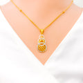 22k-gold-graceful-graduating-bubble-accented-set