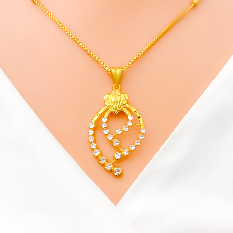 22k-gold-asymmetrical-dotted-drop-necklace-set