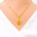 22k-gold-two-tone-faceted-curved-necklace-set