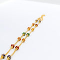 Vibrant Beadwork 22k Gold Bracelet