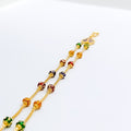 Vibrant Beadwork 22k Gold Bracelet