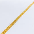 Posh Lined 22k Gold Bracelet