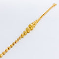 Delightful Textured 22k Gold Stripe Bracelet