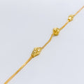 Radiant High Finish Bead 22k Gold Bracelet