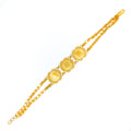 21k-gold-reflective-stately-dual-chain-bracelet