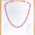 Sophisticated Sparkling Ruby Necklace
