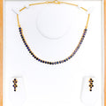 Graceful Evergreen Sapphire Necklace Set