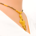 22k-gold-Graceful Elongated Hanging Multi Bead Mangal Sutra