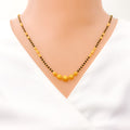 22k-gold-Chic Charming Beaded Mangal Sutra