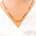 22k-gold-Chic Charming Beaded Mangal Sutra