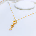 Elegant Graduating Heart Necklace