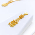 Fancy Multi-Tassel 22k Gold Drop Set