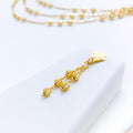 Classy Layered Orb 22k Gold Necklace Set