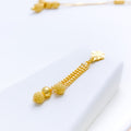 Noble Sand Finish 22k Gold Necklace Set