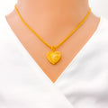 22k-gold-dazzling-mesh-heart-pendant