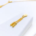 Lightweight Sleek 22k Gold Necklace Set