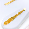 Upscale Interlinked 22k Gold Multi-Bead Set