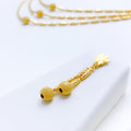 Ritzy Three-Chain 22k Gold Necklace Set