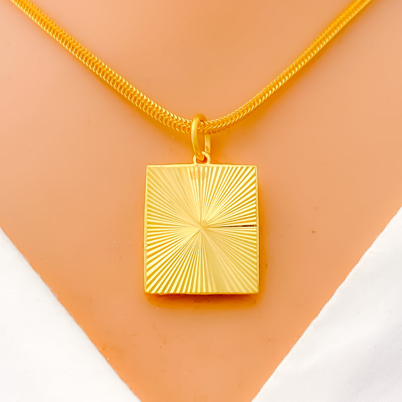 Bright Rectangular Jazzy Pendant