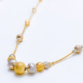 Bold Graduated Sphere 22k Gold Chain