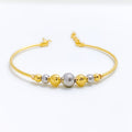 Sparkling Sequin 22k Gold Bangle Bracelet