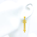 22k-gold-Exclusive Interlinked Beadwork Earrings