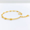 Modern Sleek 22k Gold Bangle Bracelet