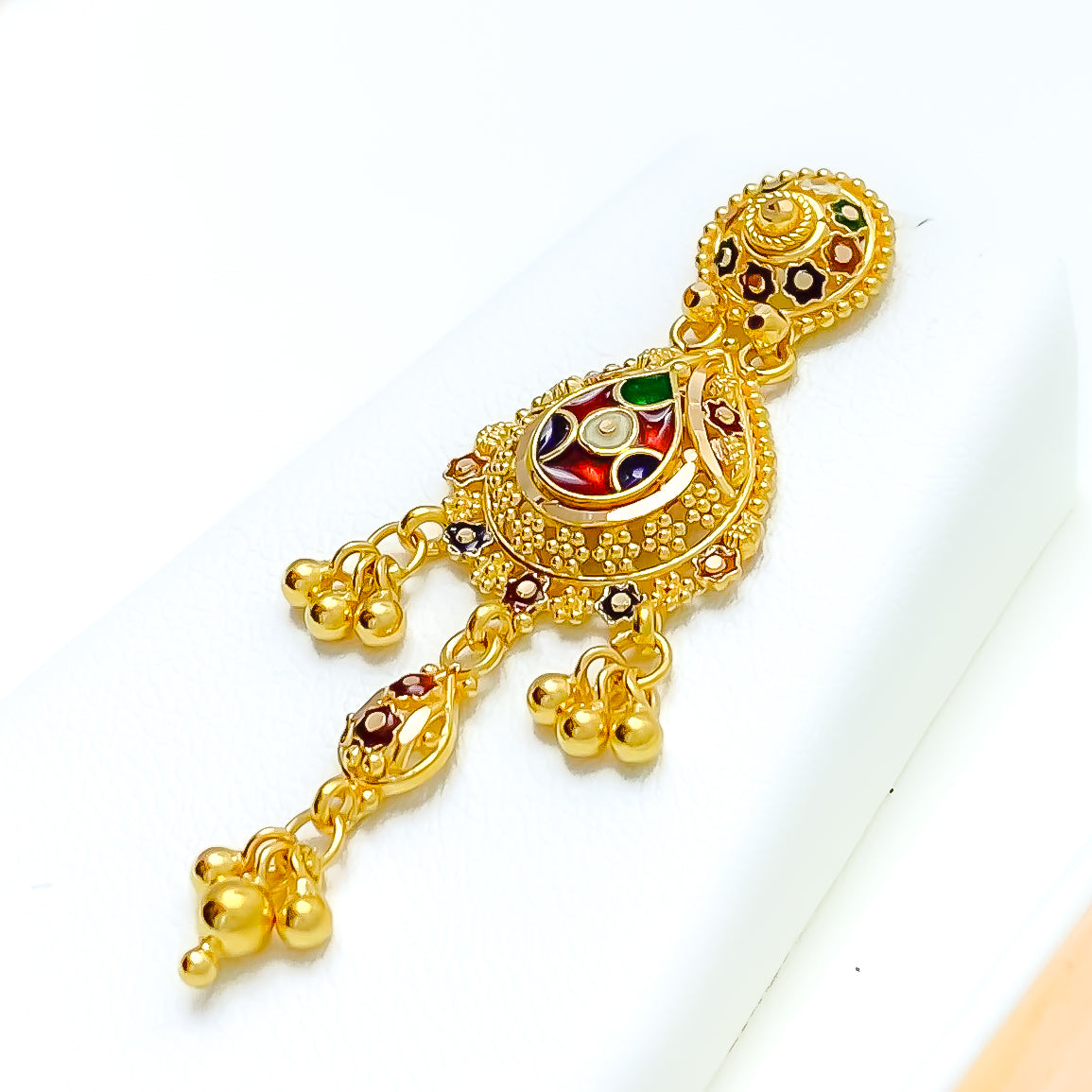 22k Gold Indian Saree Key Chain