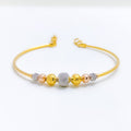 Trendy Tri-Color Bangle Bracelet