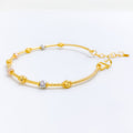 Dainty Two-Tone Wire Bracelet