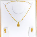 22k-gold-radiant-rectangular-dome-necklace-set