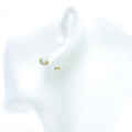22k-gold-Shiny Disco Orb Earrings