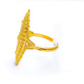 Elongated Refined 22k Gold Ring