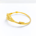Chic S Wave Bangle 22k Gold Bracelet