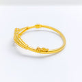 Modern Omega 22k Gold Bangle Bracelet